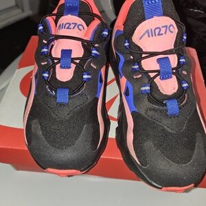 Nike Kids Sneakers - Black, Pink, and Blue